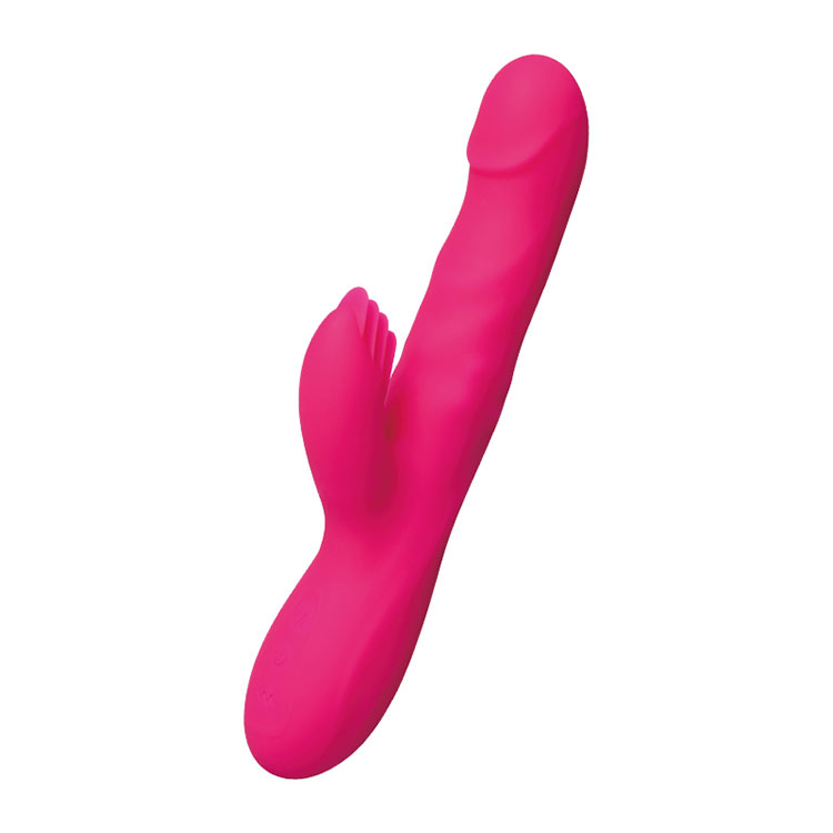 Vibrador de Conejo de Empuje con Perlas Giratorias